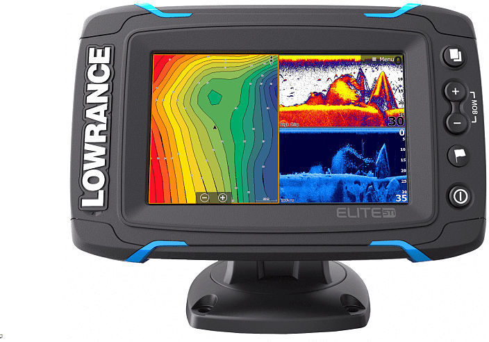 Lowrance Elite-5Ti Mid -High -DownScan